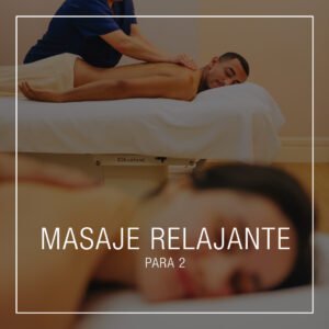 Tarjeta regalo masaje relajante para 2
